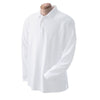 Devon & Jones Men's White Pima Pique Long-Sleeve Polo
