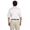 Devon & Jones Men's White Solid Perfect Pima Interlock Polo