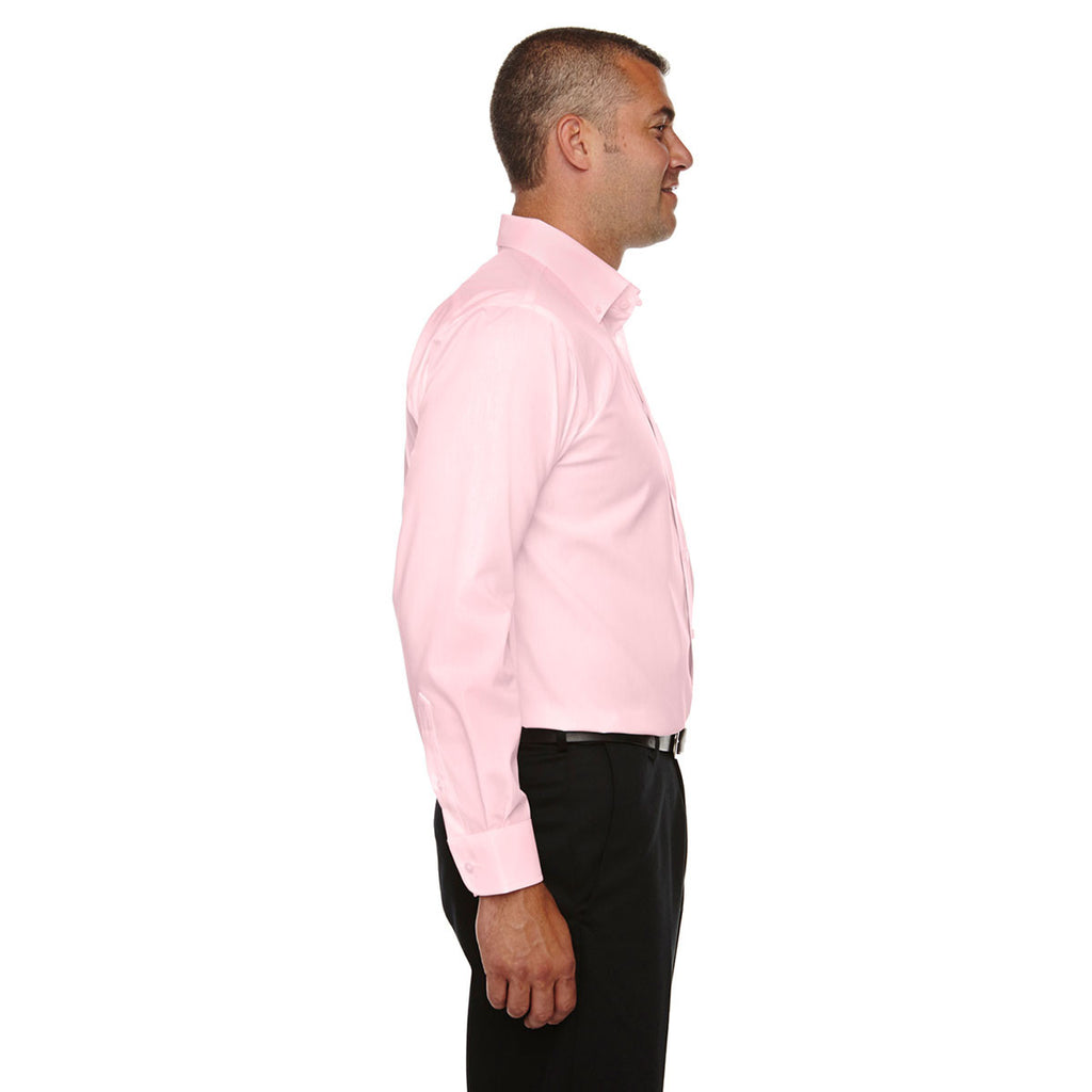 Devon & Jones Men's Pink Crown Collection Solid Broadcloth