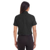 Devon & Jones Women's Black Crown Collection Solid Broadcloth Short-Sleeve Shirt