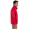Devon & Jones Men's Red/Dark Charcoal Soft Shell Colorblock Jacket
