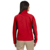 Devon & Jones Women's Red/Dark Charcoal Soft Shell Colorblock Jacket