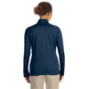 Devon & Jones Women's Navy Stretch Tech-Shell Compass Quarter-Zip