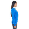 Devon & Jones Women's French Blue/Navy Manchester Fully-Fashioned Full-zip Sweater