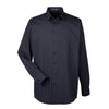 Devon & Jones Men's Black/Graphite Crown Collection Striped Shirt