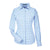 Devon & Jones Women's French Blue/White CrownLux Performance Micro Windowpane Shirt