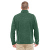 Devon & Jones Men's Forest Heather Bristol Full-Zip Sweater Fleece Jacket