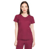 Dickies Women's Wine Dynamix Rounded V-Neck Top