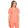 Dickies Women's Vibrant Coral Dynamix V-Neck Top
