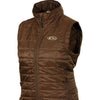 Drake Waterfowl Women's Brown Synthetic Down Pac-Vest