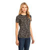 District Made Women's Leopard Perfect Weight Camo Crew Tee