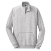 District Men's Heathered Grey Lightweight Fleece Quarter-Zip