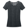 District Made Women's Charcoal Heather Tri-Blend Lace Tee