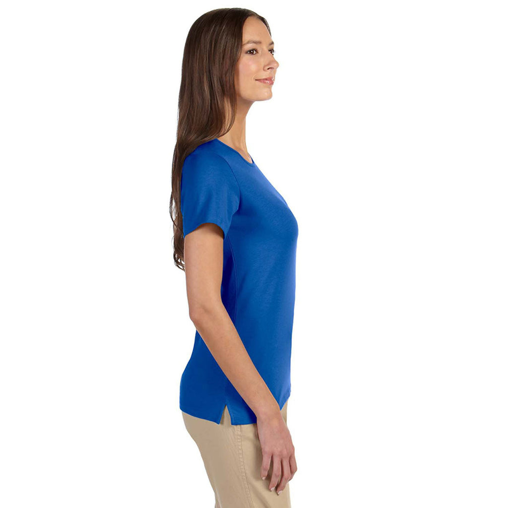 Devon & Jones Women's French Blue Perfect Fit Shell T-Shirt