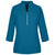 Devon & Jones Women's Dark Teal Perfect Fit 3/4-Sleeve Crepe Tunic