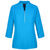 Devon & Jones Women's Ocean Blue Perfect Fit 3/4-Sleeve Crepe Tunic