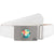 Druh White Leather Belt with Ball Marker Buckle