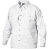 Drake Waterfowl Men's White Cotton Wingshooter's Shirt With Staycool Fabric Long Sleeve