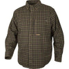 Drake Waterfowl Men's Hunter Green/Tan Plaid Autumn Brushed Twill Shirt