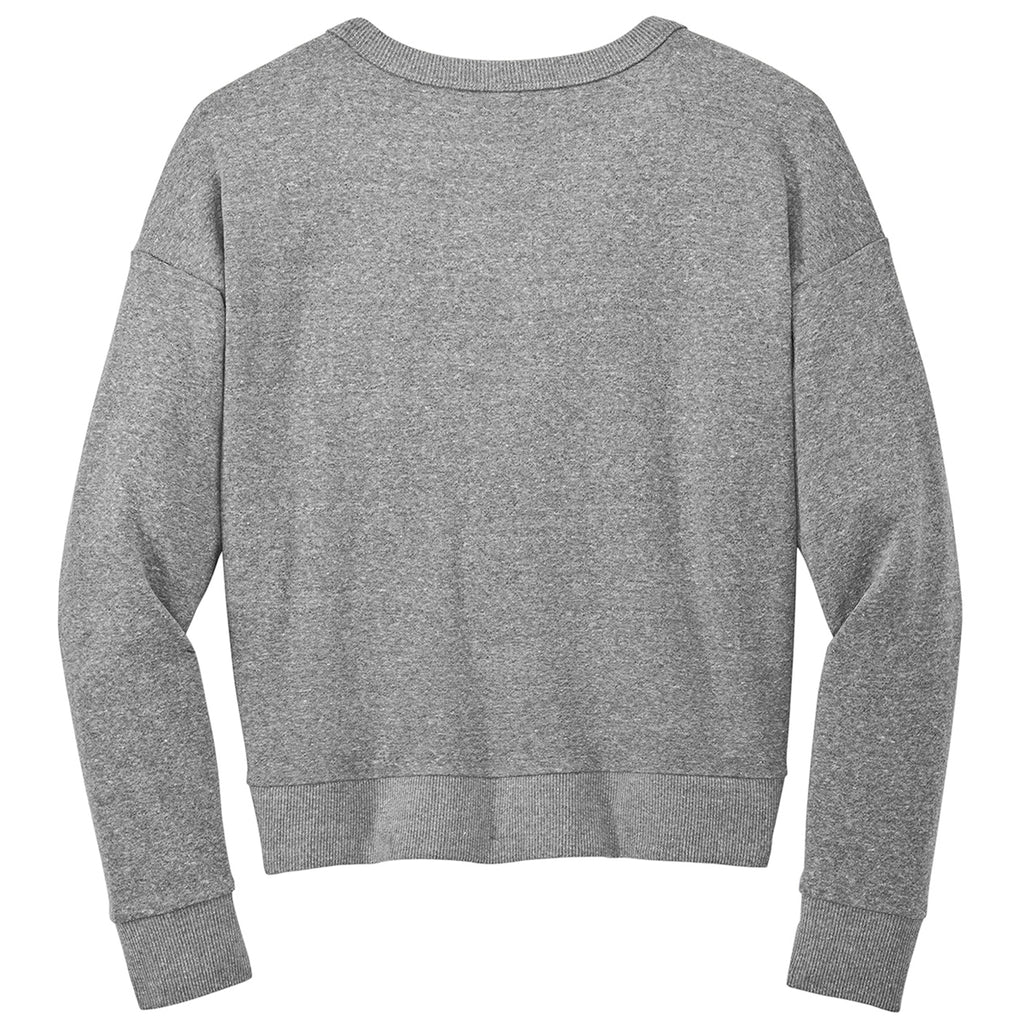 District Women's Grey Frost Perfect Tri Fleece V-Neck Sweatshirt