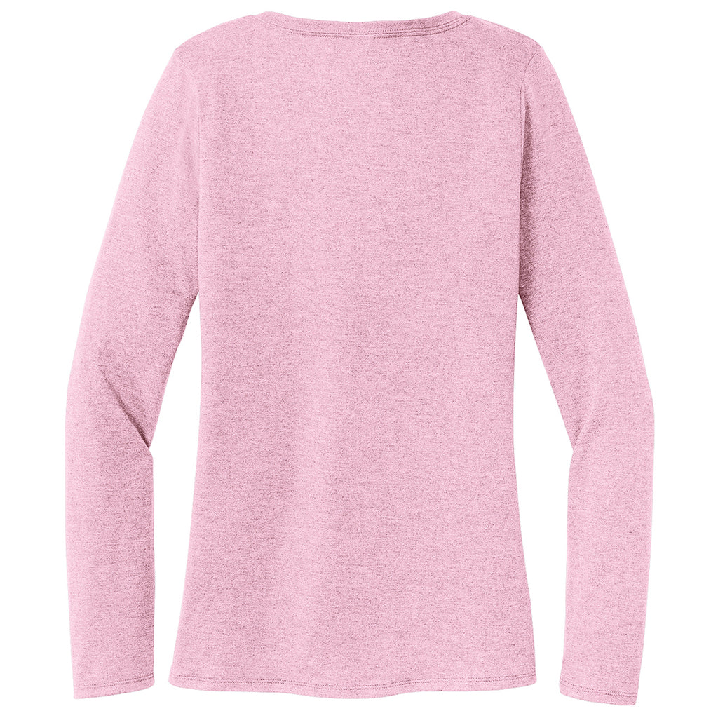 District Women's Wisteria Heather Perfect Tri Long Sleeve V-Neck Tee