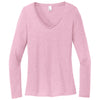 District Women's Wisteria Heather Perfect Tri Long Sleeve V-Neck Tee