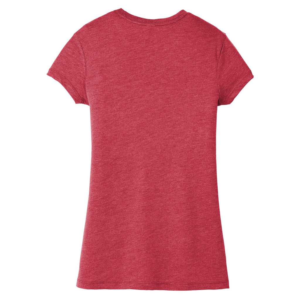 District Women's Red Frost Fitted Perfect Tri Tee