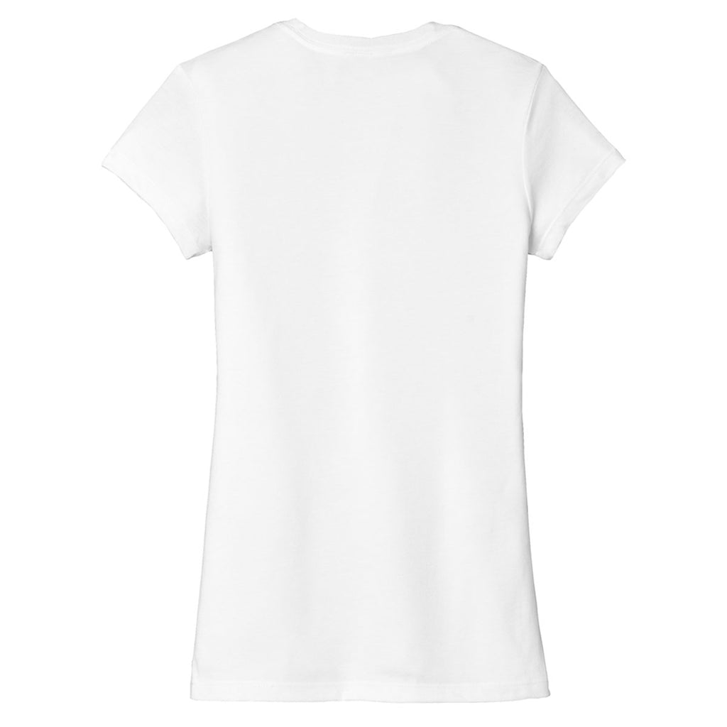 District Women's White Fitted Perfect Tri Tee
