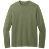 District Men's Olive Drab Green Wash Long Sleeve Tee