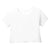 District Women's White Relaxed Crop Tee