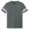 District Men's Heathered Charcoal/White Game Tee