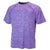 BAW Men's Purple Vintage Heather Dry-Tek Short Sleeve Shirt