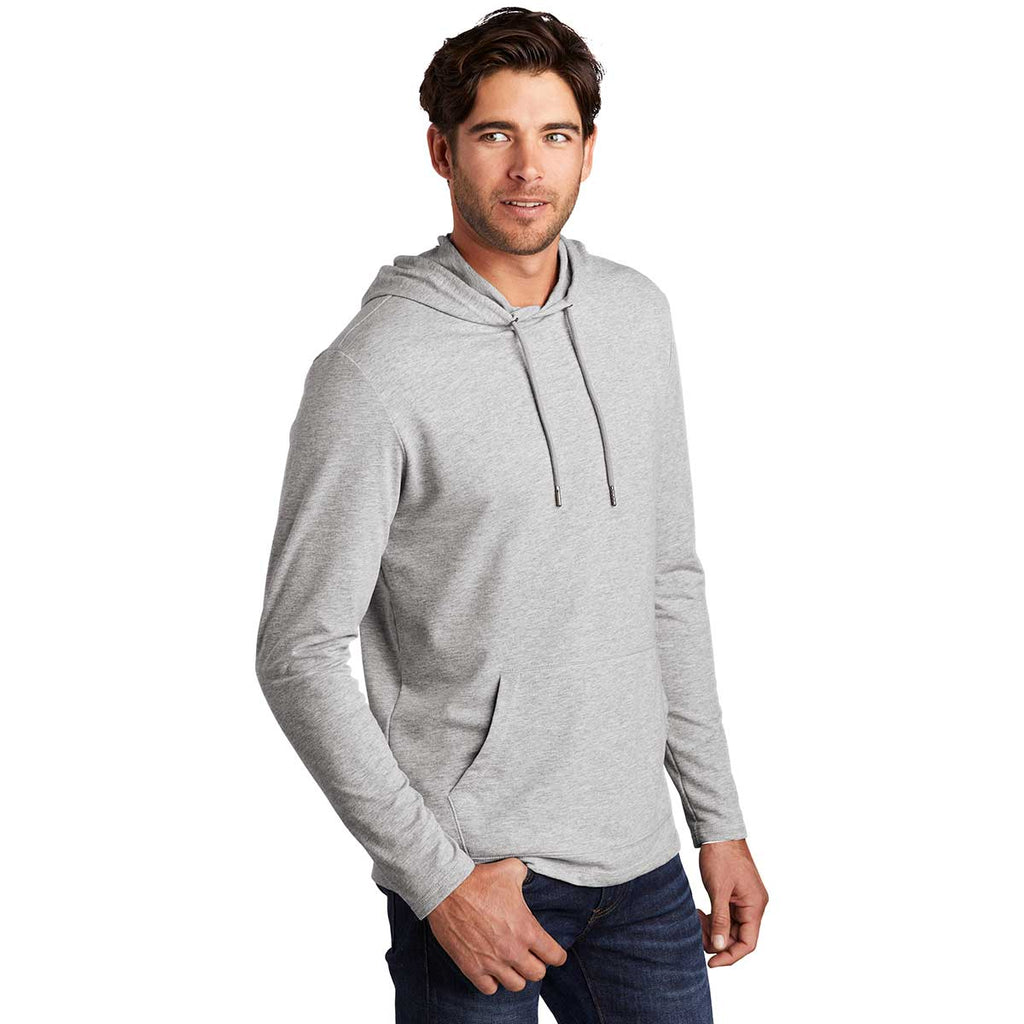 District Men's Light Heather Grey Featherweight French Terry Hoodie