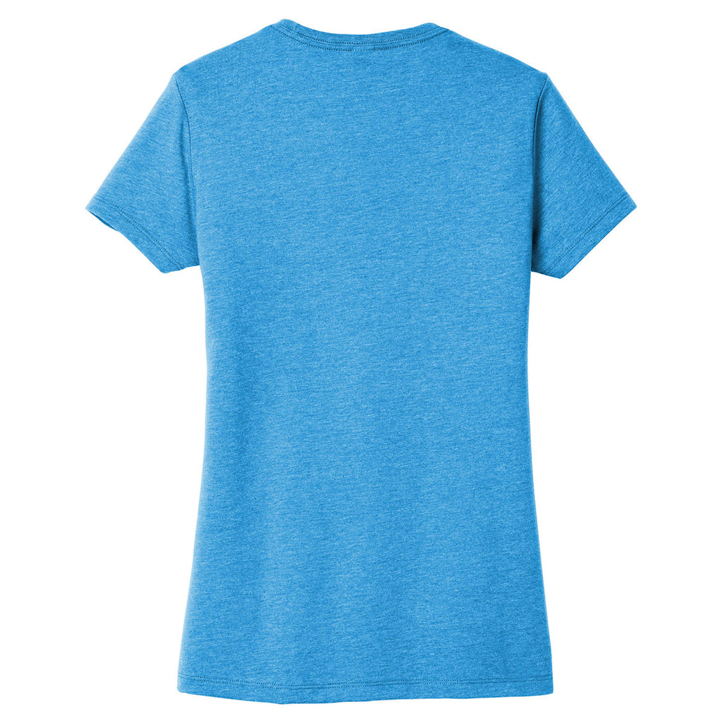District Women's Heathered Burnt Turquoise Very Important Tee