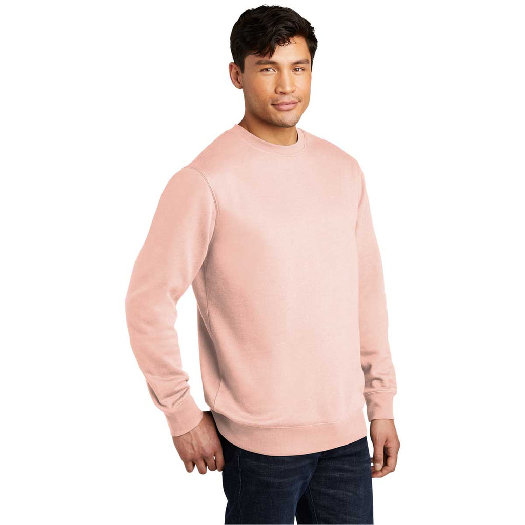 District Men's Rosewater Pink V.I.T. Fleece Crew