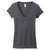 District Women's Heathered Charcoal Very Important Tee Deep V-Neck