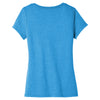 District Women's Heathered Bright Turquoise Very Important Tee V-Neck