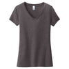 District Women's Heathered Charcoal Very Important Tee V-Neck