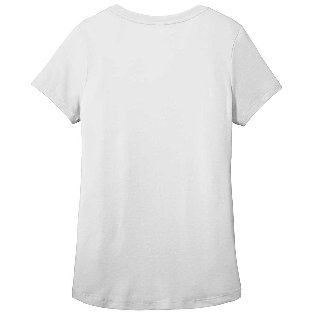 District Women's White Flex Scoop Neck Tee