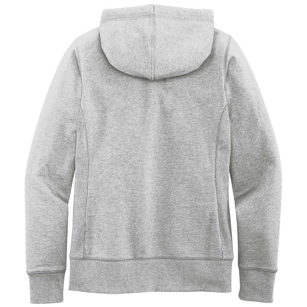 District Women's Light Heather Grey Re-Fleece Full-Zip Hoodie