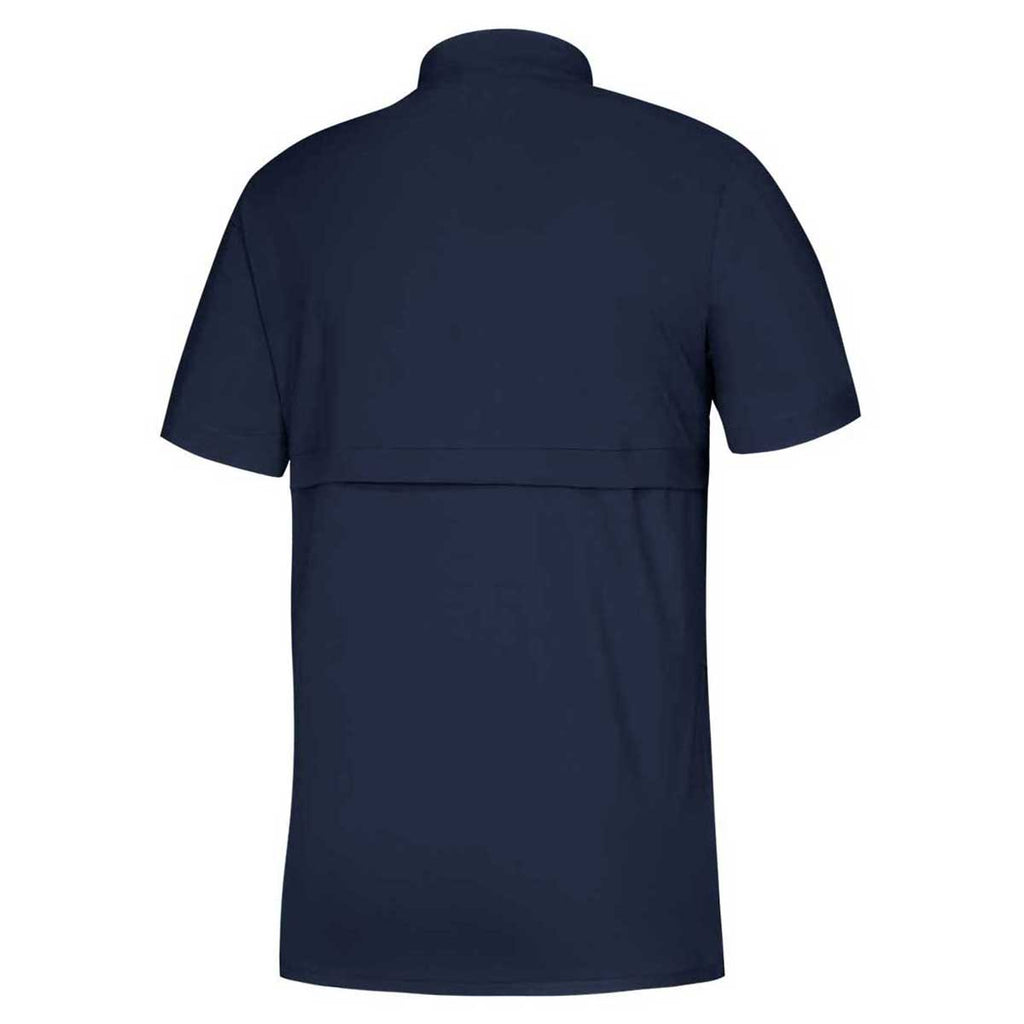 adidas Men's Collegiate Navy/White Game Mode Short Sleeve Quarter Zip