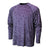 BAW Men's Purple Vintage Heather Dry-Tek Long Sleeve Shirt