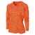 BAW Women's Orange Vintage Heather Dry-Tek Long Sleeve Shirt