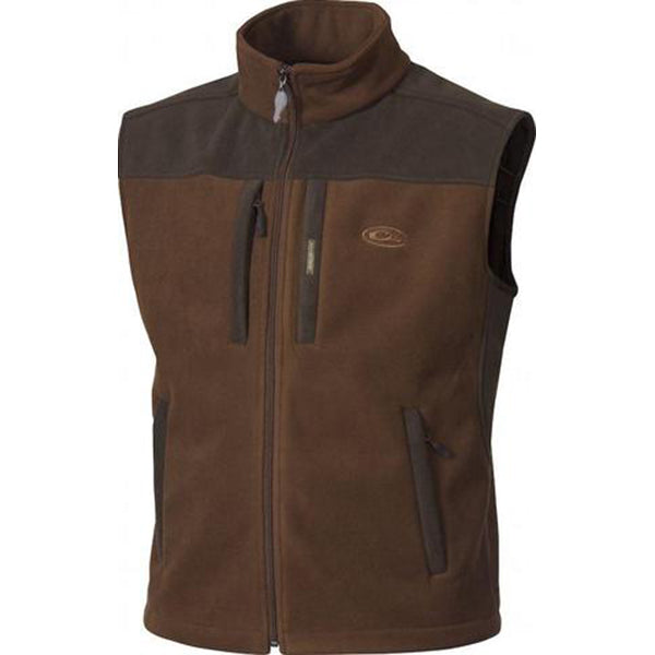 Drake Waterfowl Men's Brown/Olive TwoTone MST Solid Windproof Layerin