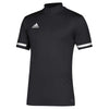 adidas Men's Black/White Team 19 Short Sleeve Quarter Zip