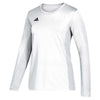 adidas Women's White/Black Team 19 Long Sleeve Jersey
