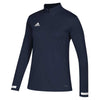adidas Women's Team Navy/White Team 19 Long Sleeve Quarter Zip