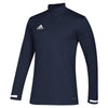 adidas Men's Team Navy/White Team 19 Long Sleeve Quarter Zip