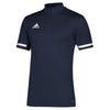 adidas Men's Team Navy/White Team 19 Short Sleeve Quarter Zip