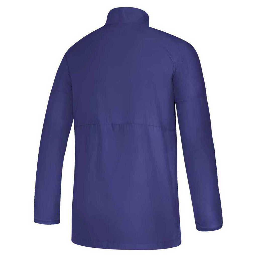 adidas Men's Collegiate Purple/White Game Mode Long Sleeve Quarter Zip